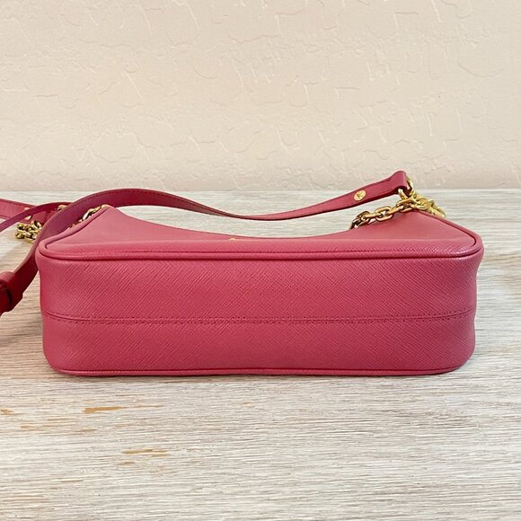 Prada Re-Edition Mini Saffiano Leather Bag Bruyere Pink Mint Condition!! - Picture 6 of 16